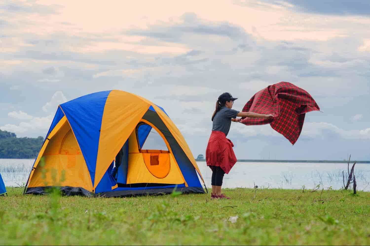 خيمة سفر ضد المطر مناسبة جدا للتخييم + مميزة للغاية