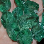 حجر الفلوريت الأخضر؛ بلورات متعددة السطوح زيادة طاقة الجسم صنع المجوهرات