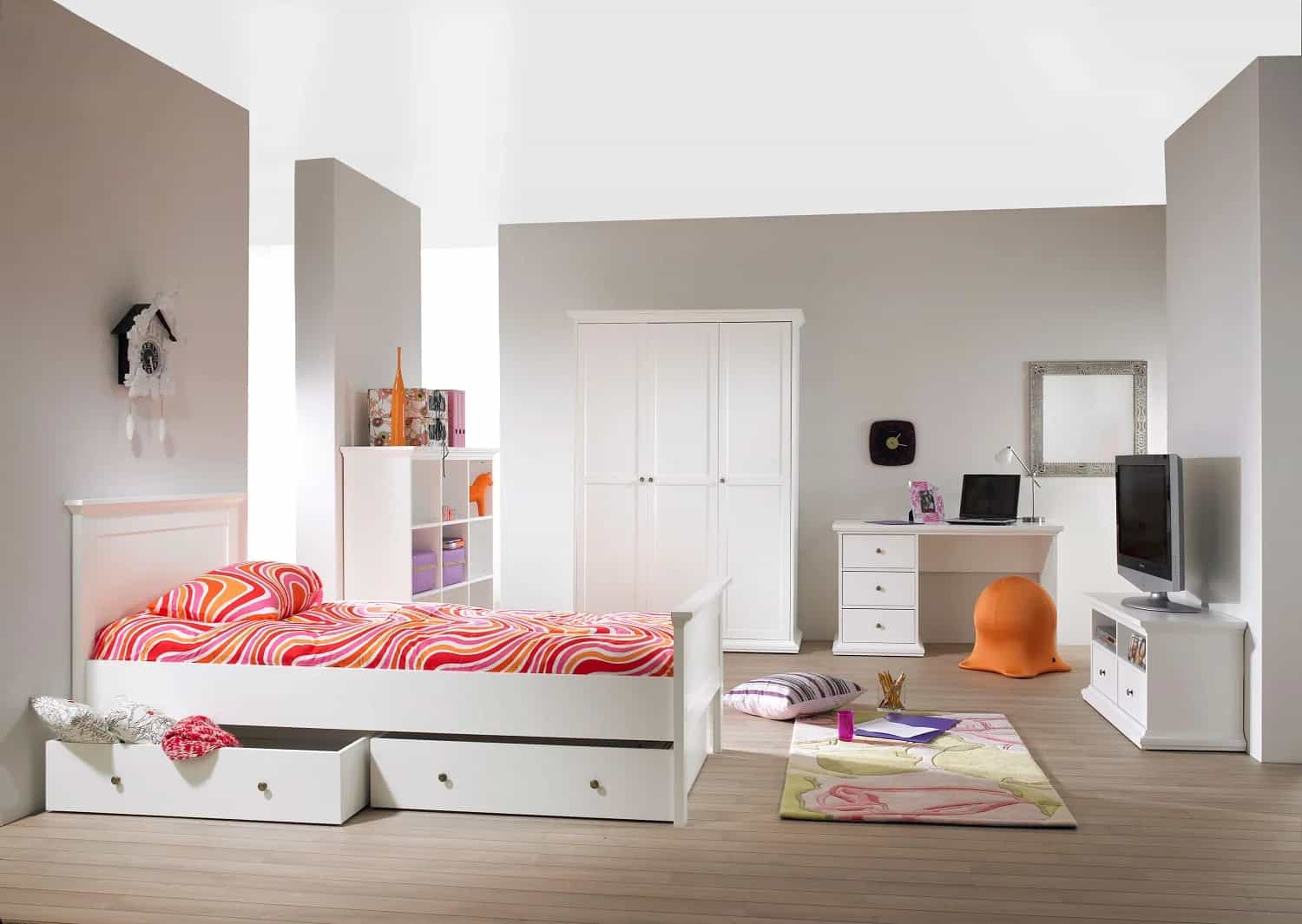 السرير الفردي؛ خشب MDF لنوم مريح الابعاد وفقا لمساحة الغرفة Bed
