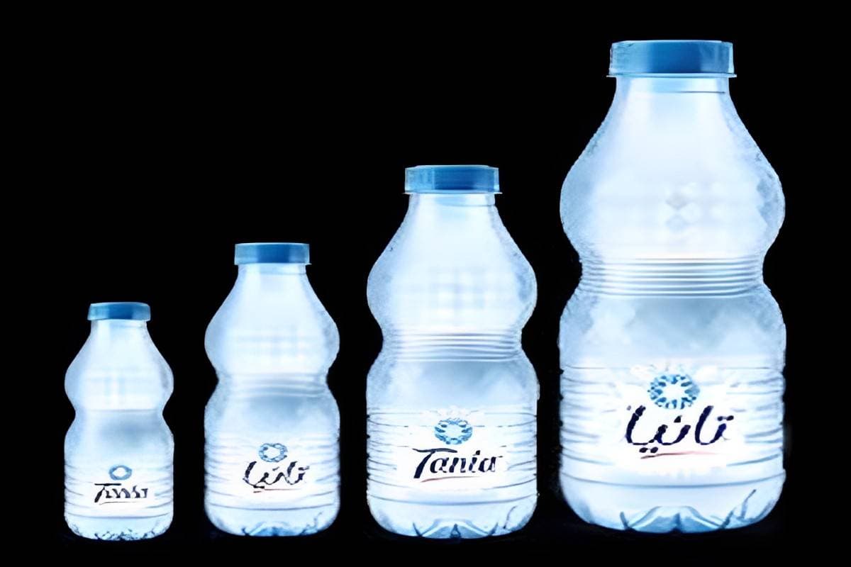 قارورة مياه تانيا (زجاجات بلاستيكية) صغيرة متوسطة كبيرة فردية متععة الاشخاص