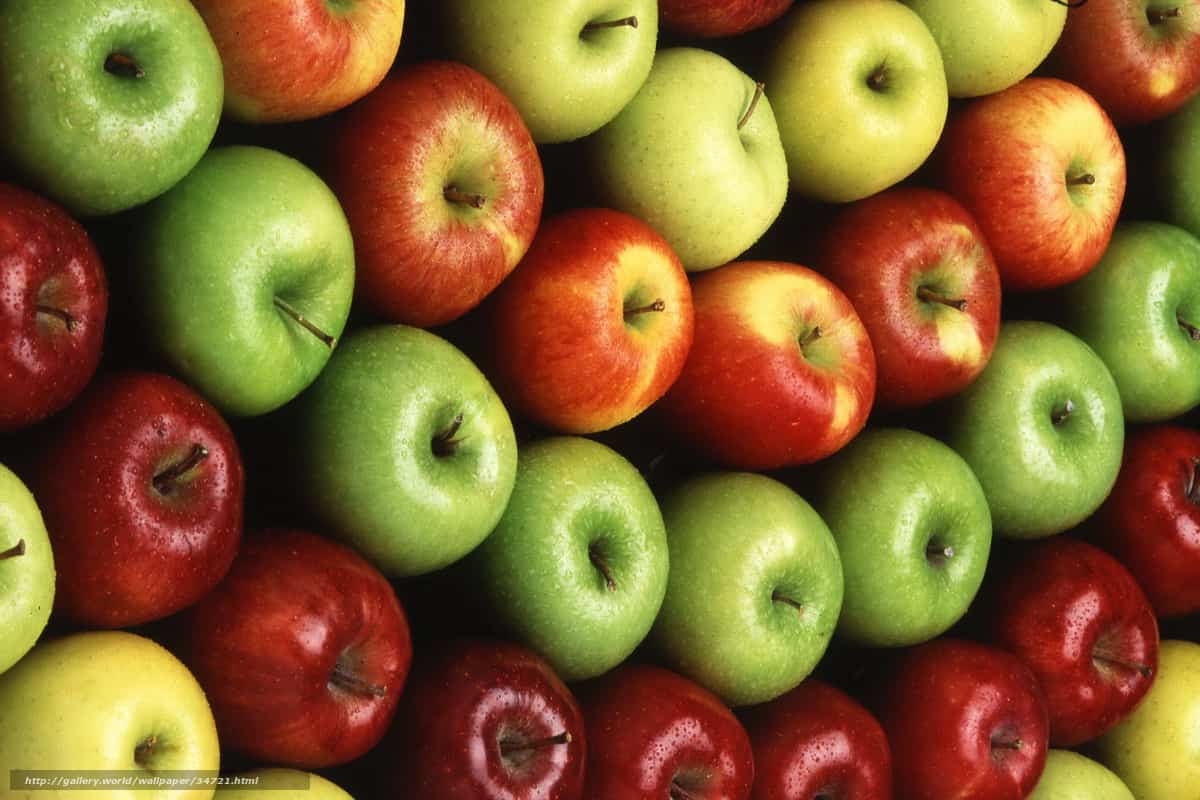 التفاح في اوكرانيا؛ الاخضر الاصفر الاحمر الكومبوت المربى بوتاسيوم فيتامينات A C