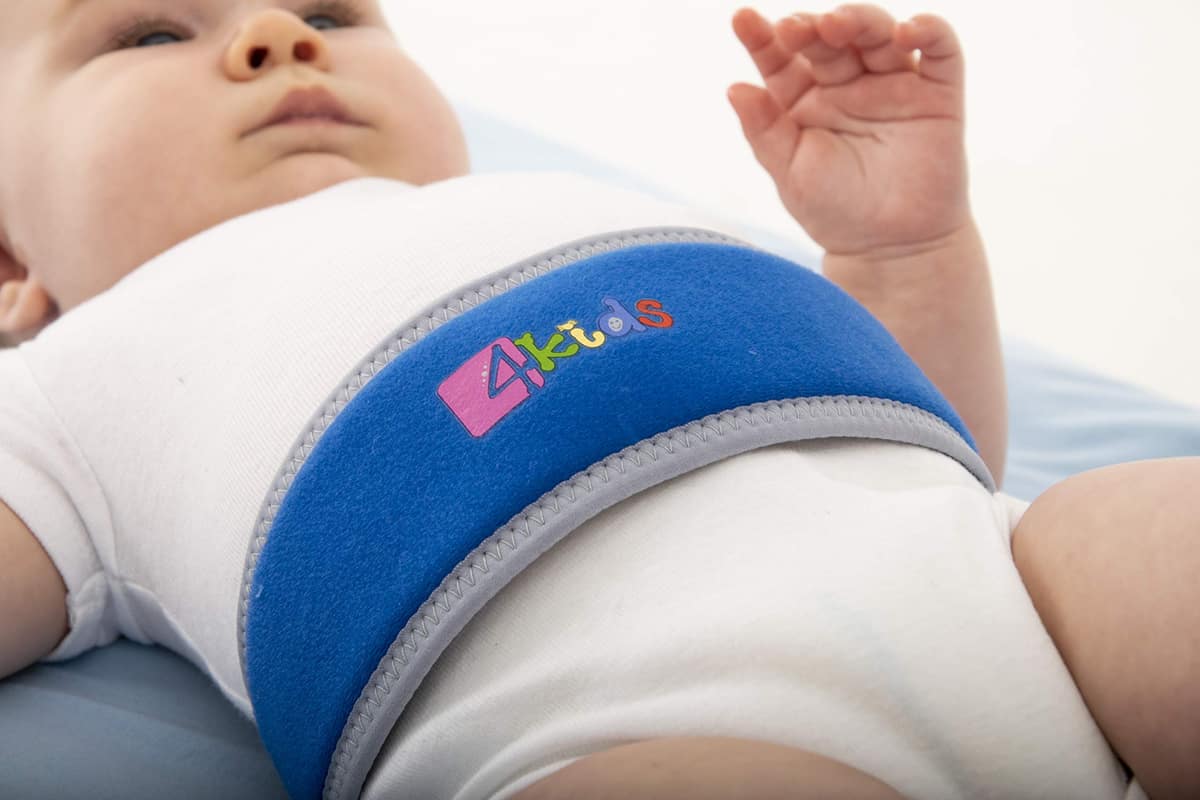 حزام السرة للاطفال؛ حفظ سرة المولود الجديد الكتان الحرير