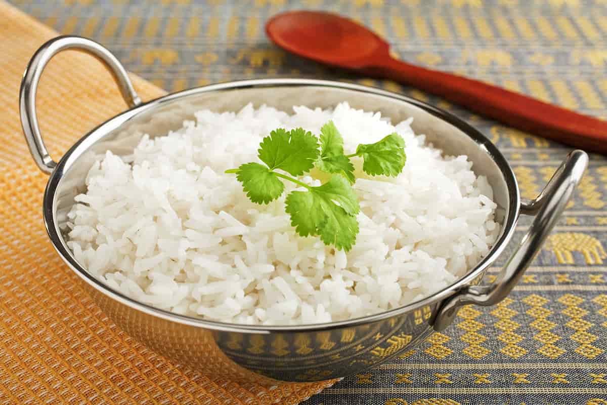 الأرز البسمتي سيلا؛ أبيض شفاف يمنع مرض الزهايمر فيتامين ج أ flavonoids
