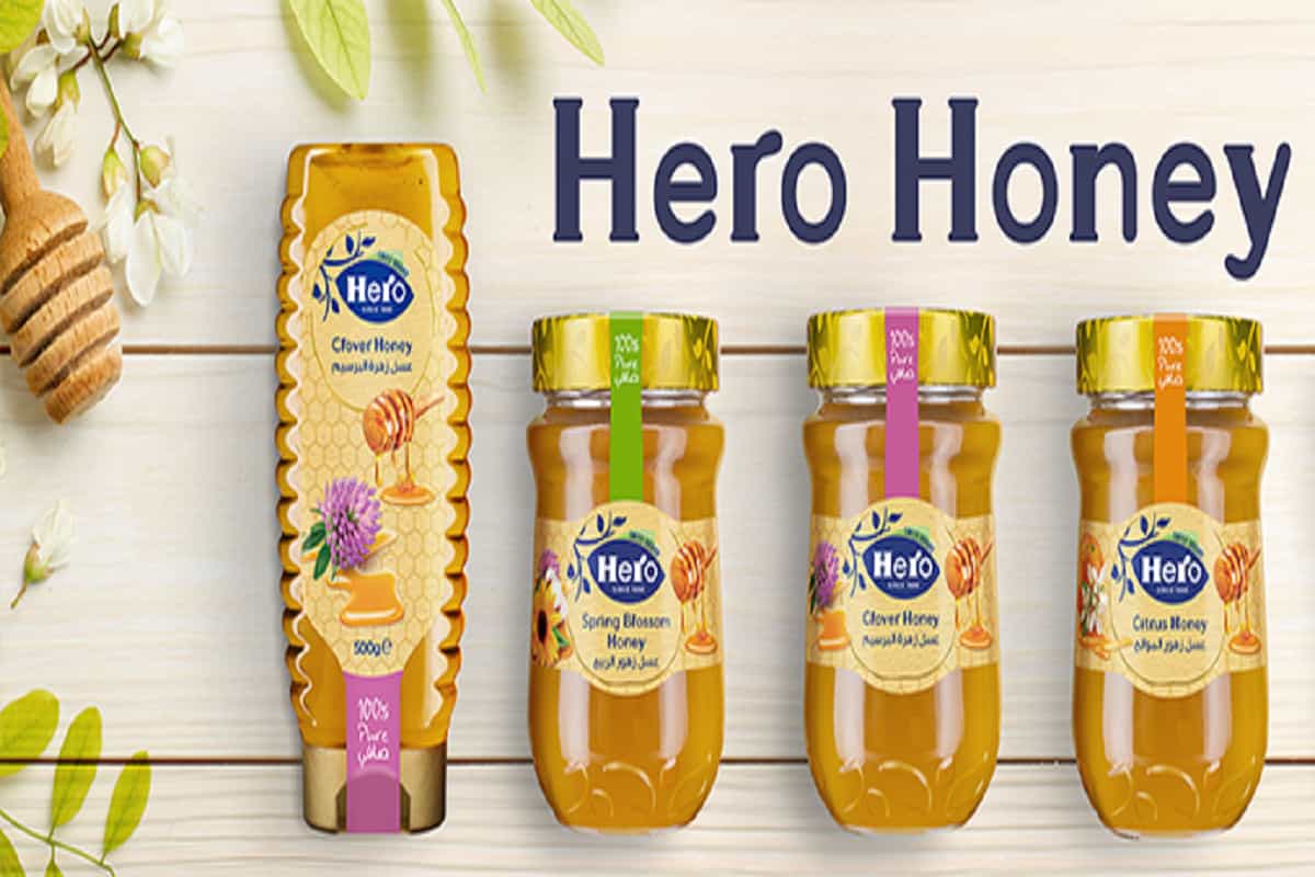 عسل هيرو بيبي؛ منتجات العضوية يحتوي مزيج السكريات