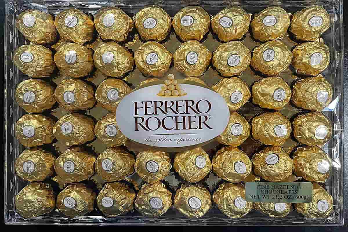 شوكولاتة فيريرو روشيه ٤٨ قطعة؛ الكاكاو البندق هش صلب بيئة جافة باردة