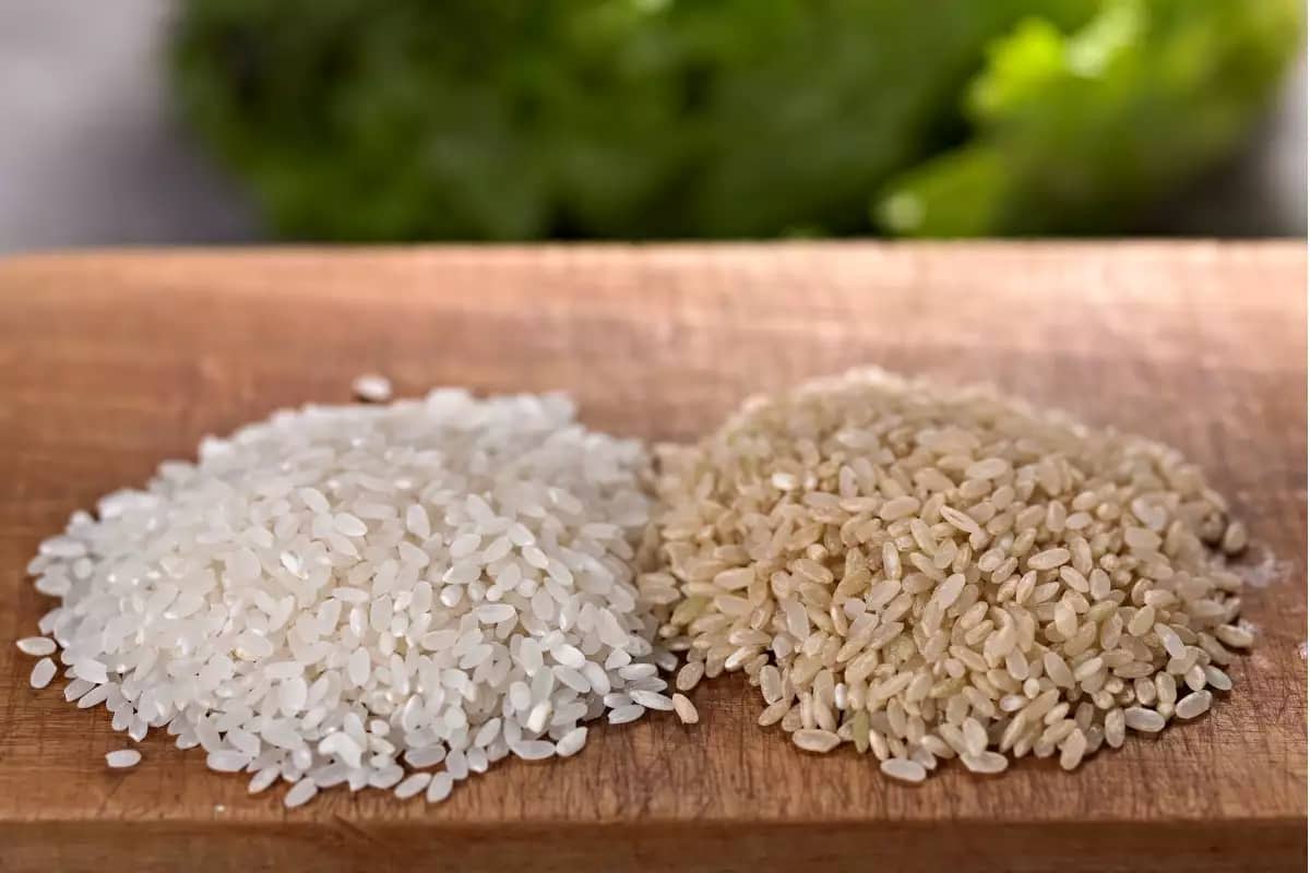 مكونات الأرز الأبيض
