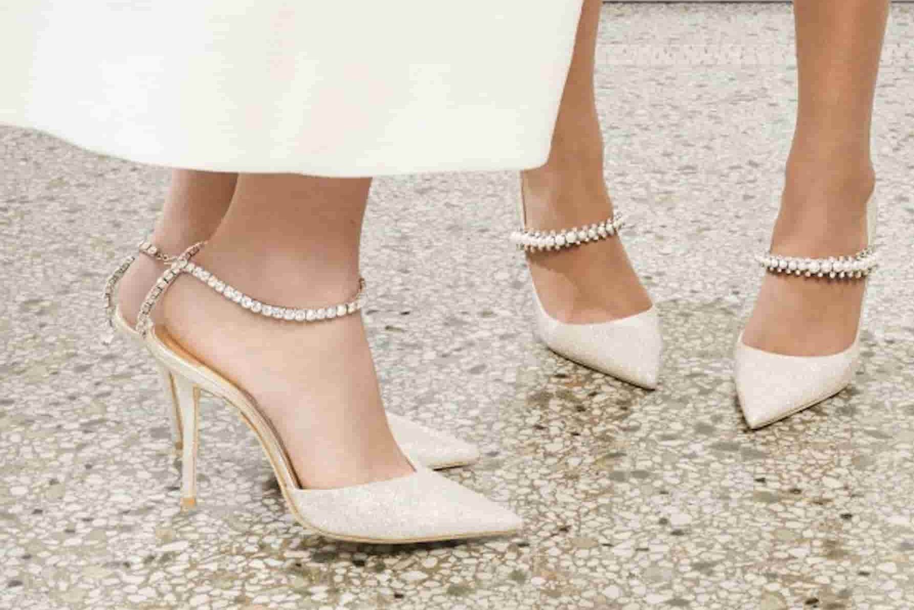 هارييت وايلد حذاء الزفاف منتصف العاج