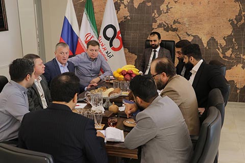 Das Treffen der Manager der Brest International Company of Russia mit Herrn Shabani