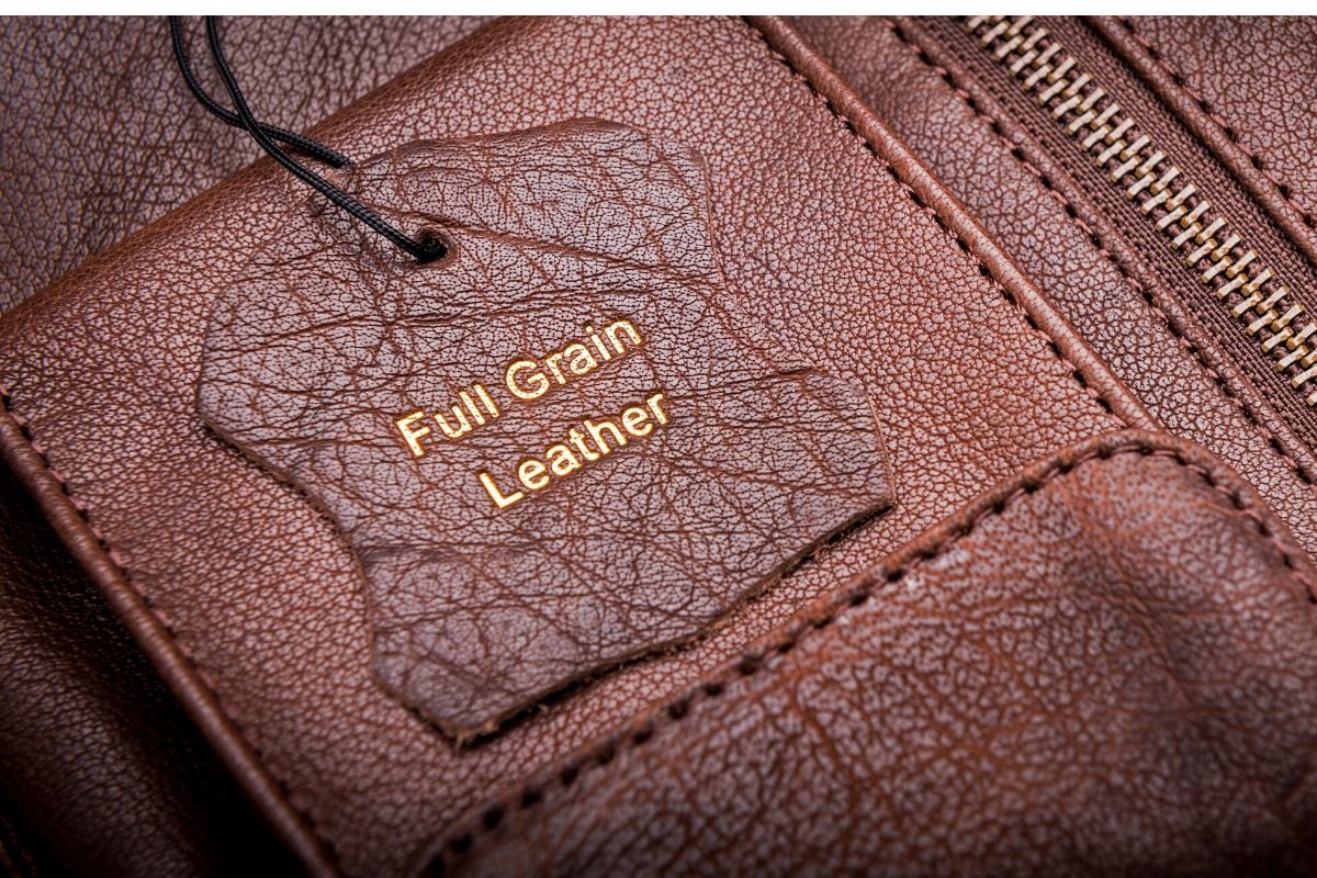 The purchase price of full grain leather from production to consumption in bulk and packaging