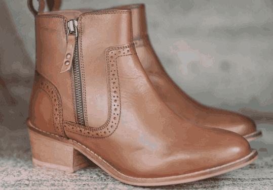 Leather Shoes Zip Women + best buy price