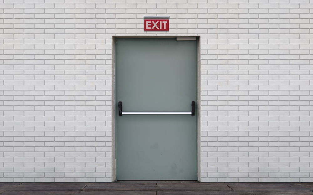 what is emergency fire exit door + purchase price of emergency fire exit door