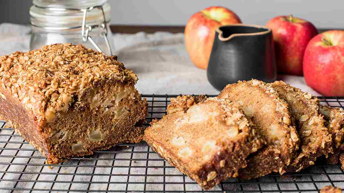 Apple bread vegan easy walnut recipe