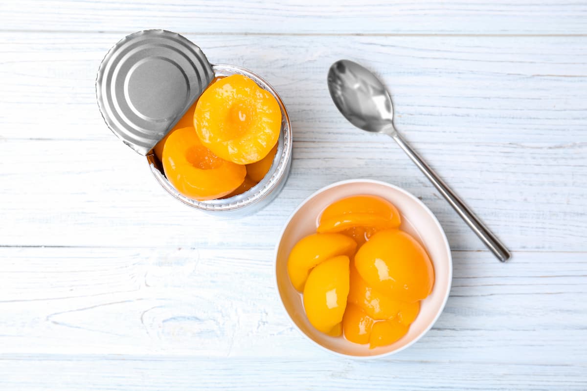what is canned peach  + purchase price of canned peach