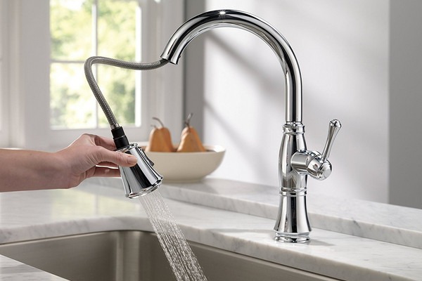 Buy 3-hole sprayer kitchen faucet + best price