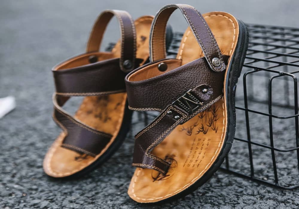Purchase leather sandals for men online