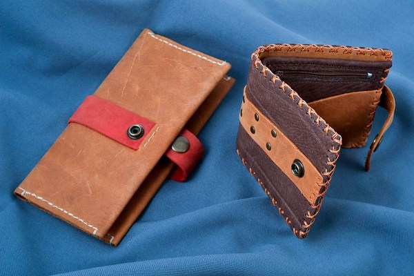Handmade leather wallets Purchase Price + Photo