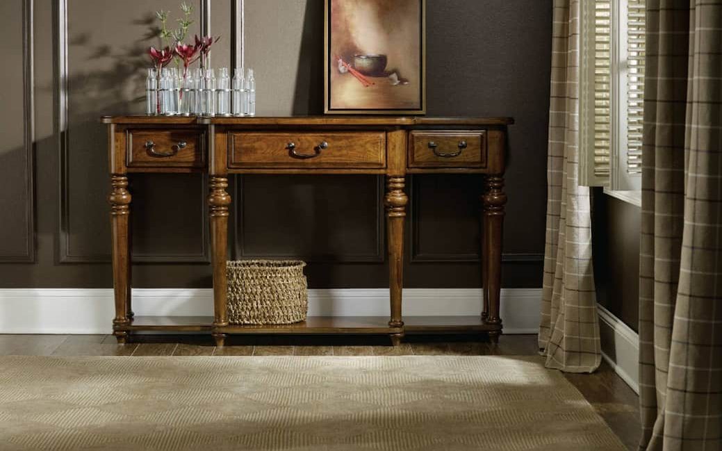 console table with storage purchase price + quality test