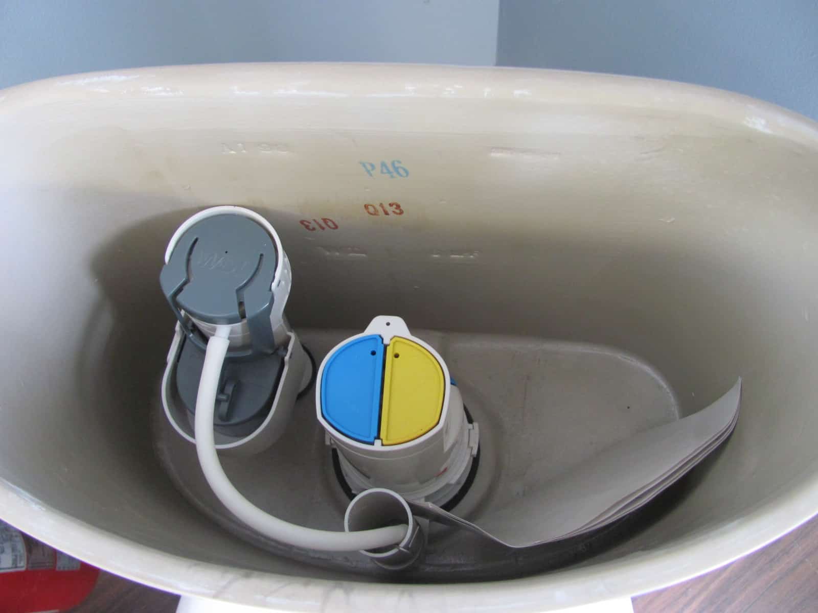 Pressure-assisted flush system toilet retrofit toto