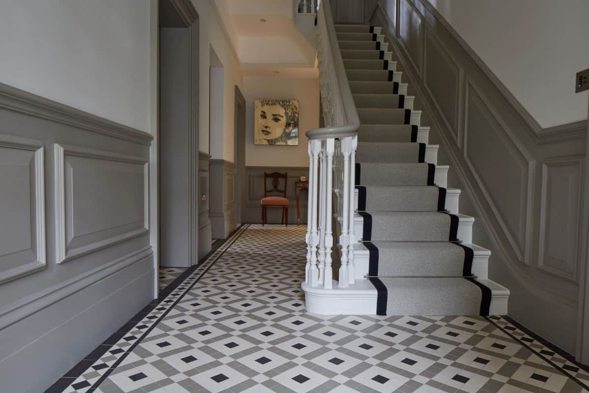 Purchase and price of traditional hallway tiles types
