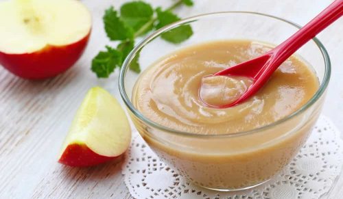 best time to give apple puree to baby+side effects