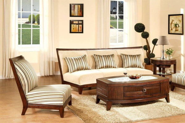 Introducing wooden sofa set + the best purchase price