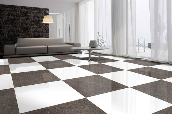 vitrified floor tiles design for living room