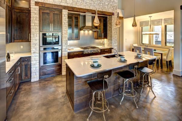 kitchen island tiles floor with different beautiful patterns