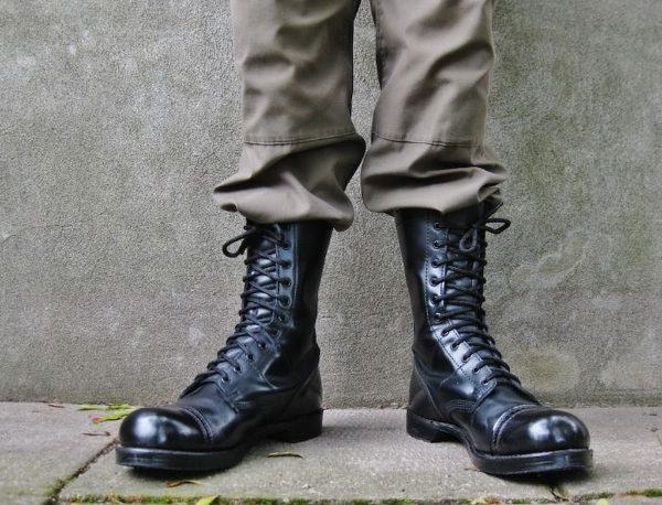Buy quality leather combat boots +great price