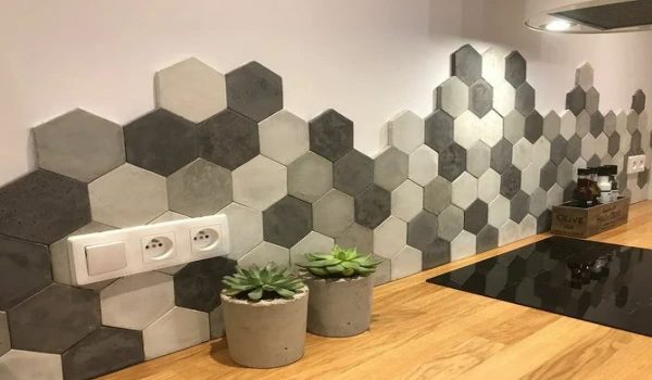 Buy and current sale price of hexagon tile backsplash
