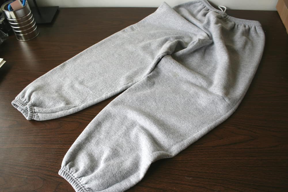 cropped cuffed sweatpants purchase price + picture