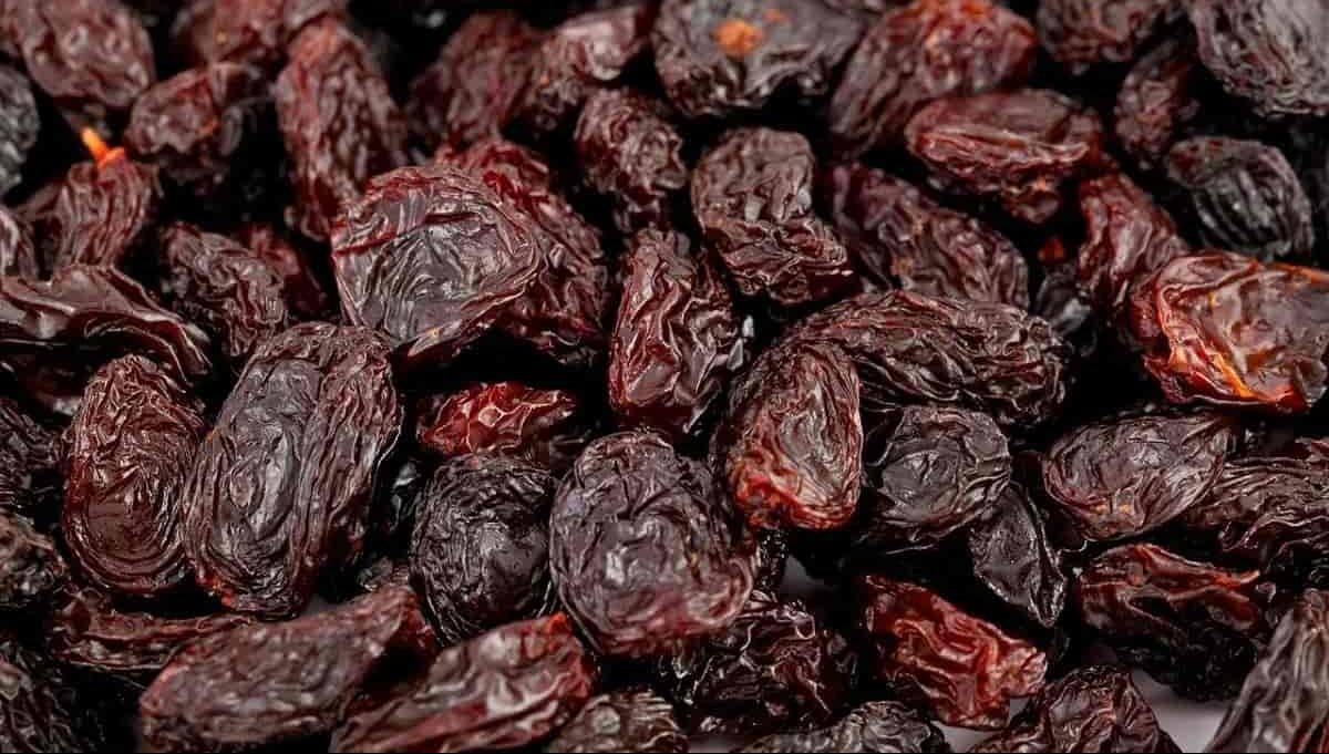 soaked black raisins nutrition facts
