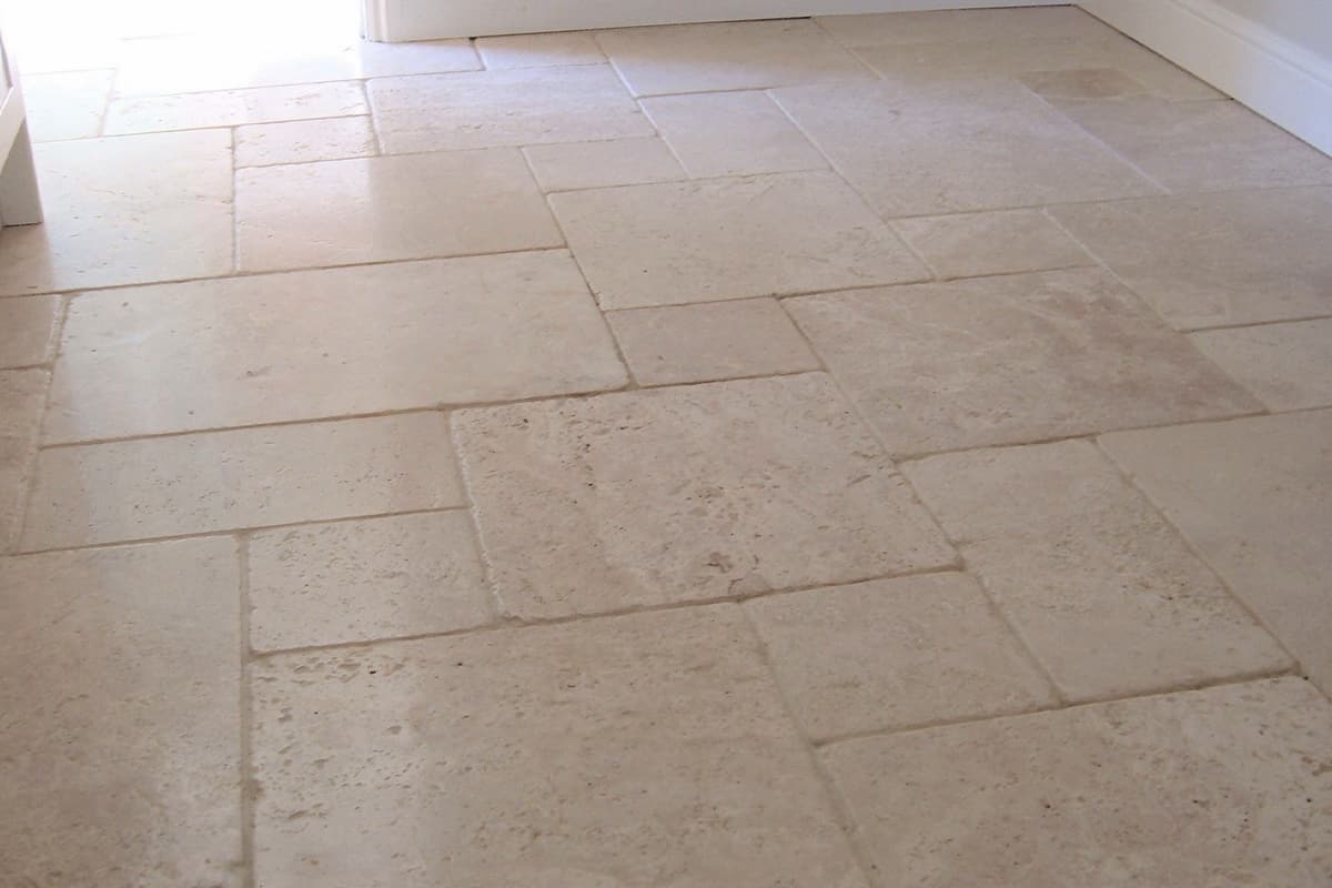 white travertine tile flooring price