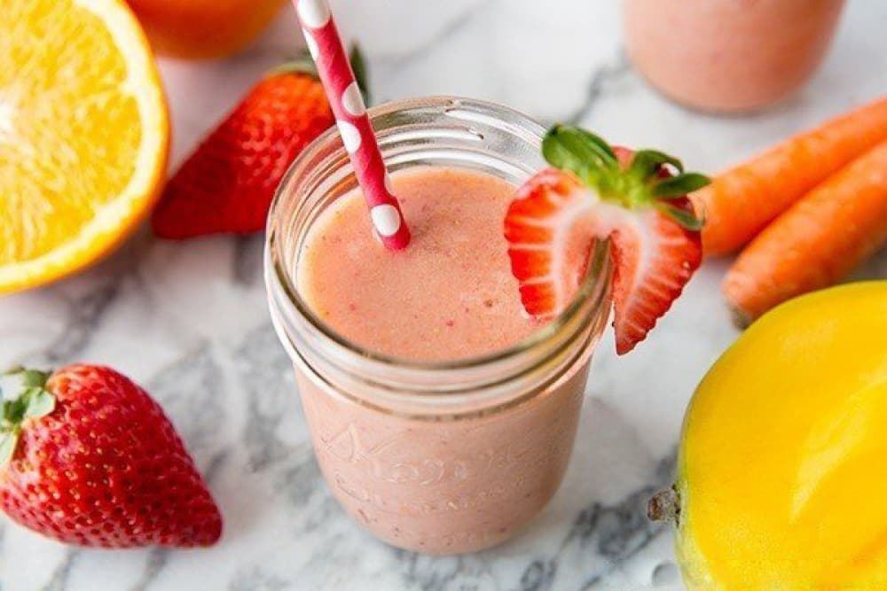 how to make frozen strawberry puree for smoothies