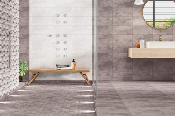 Non slip ceramic tile for bathroom
