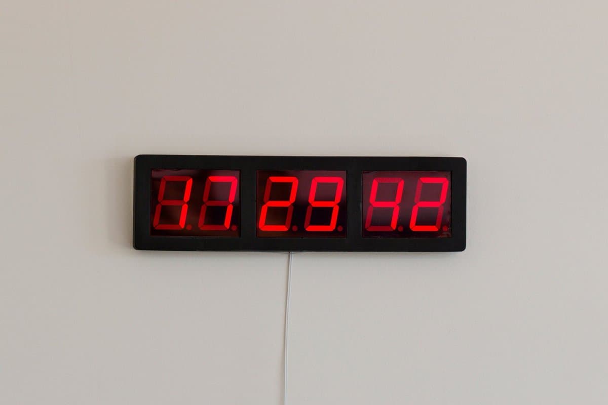 wall clock digital and analog
