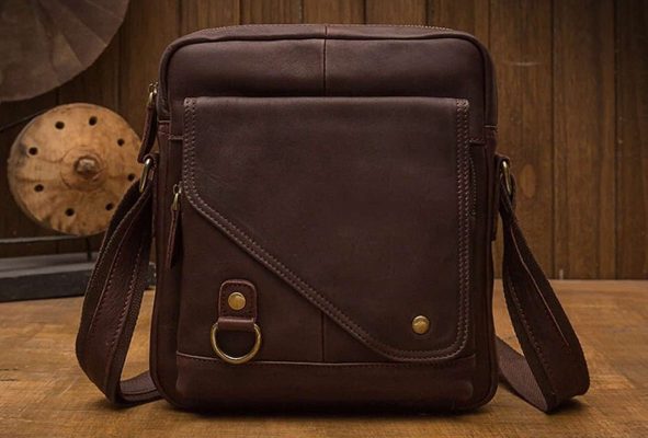 Price and purchase of Men Leather Shoulder Bag + Cheap sale