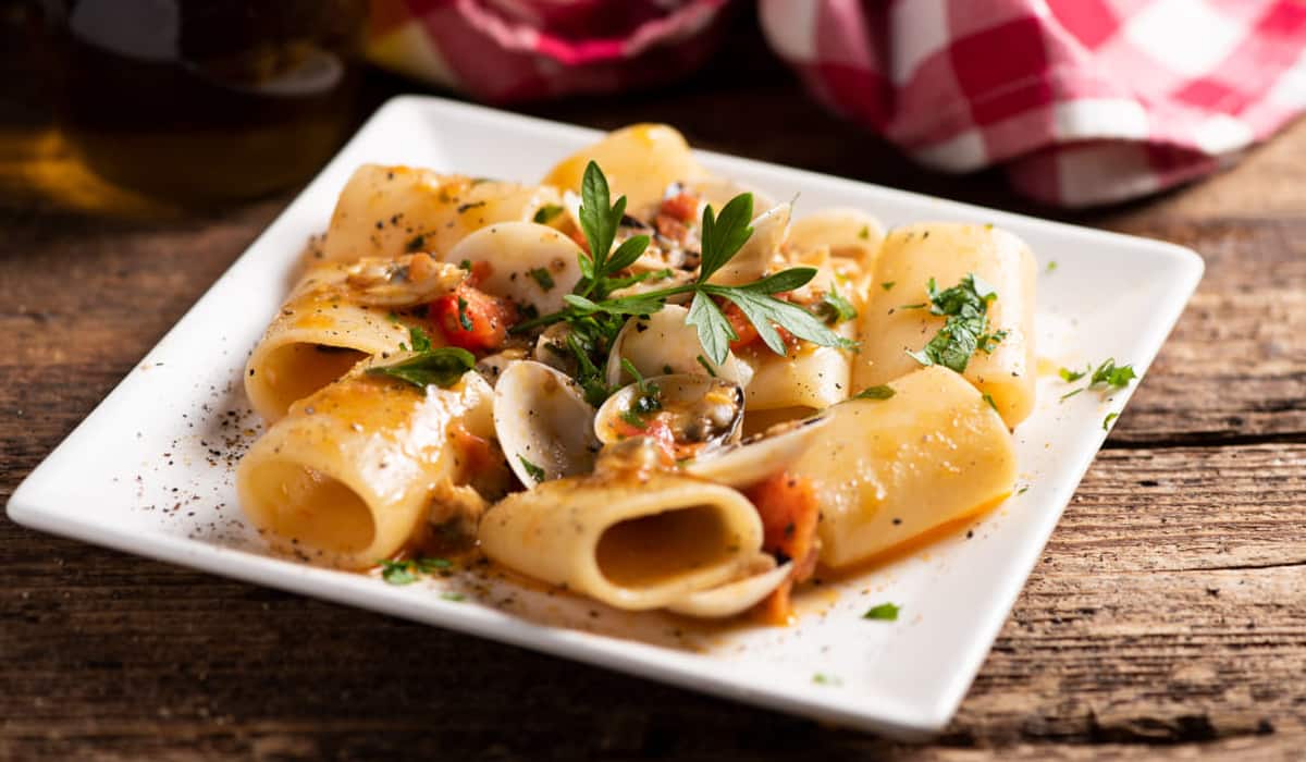 Purchase And Day Price of calamarata pasta with seafood