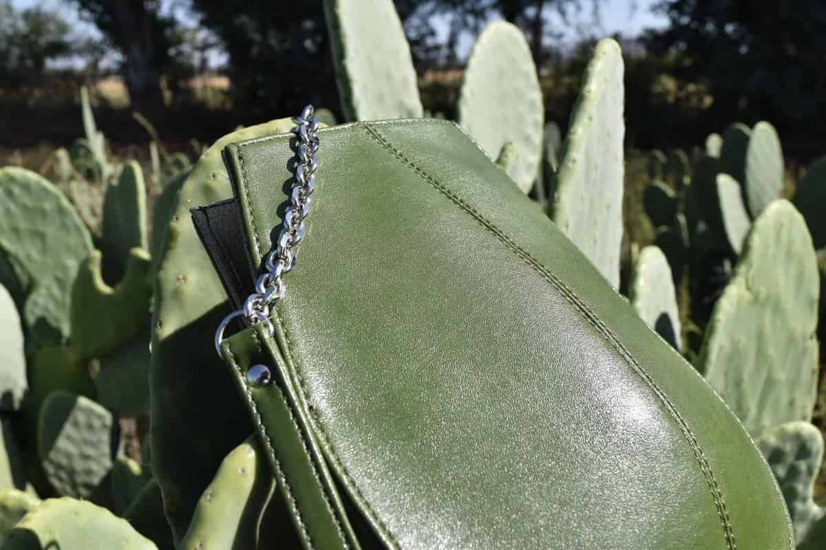 leather bags are made of cactus