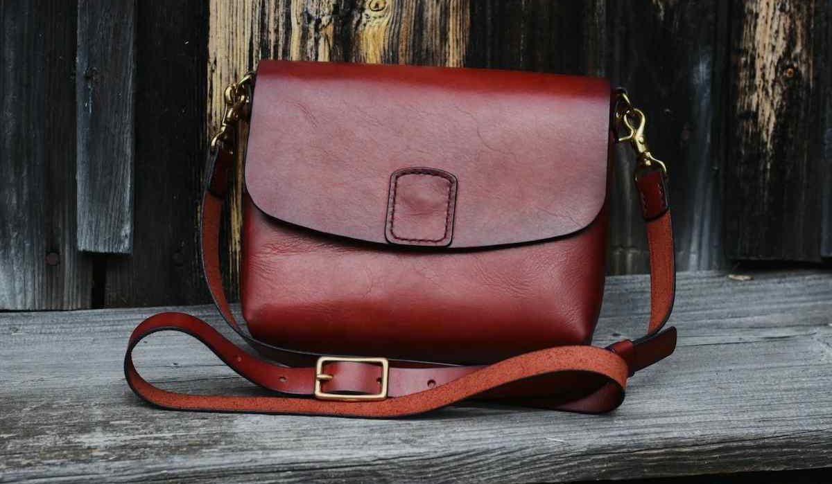 Buy female's leather bag backpack + great price