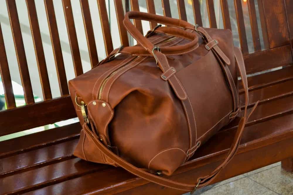 Buy Leather Duffle Bag + great price