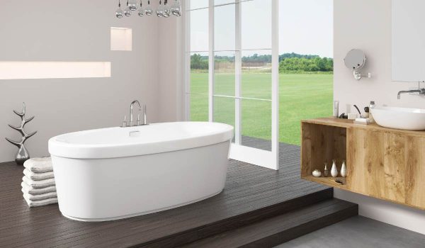 Luxurious acrylic tub and shower surround + Best Buy Price