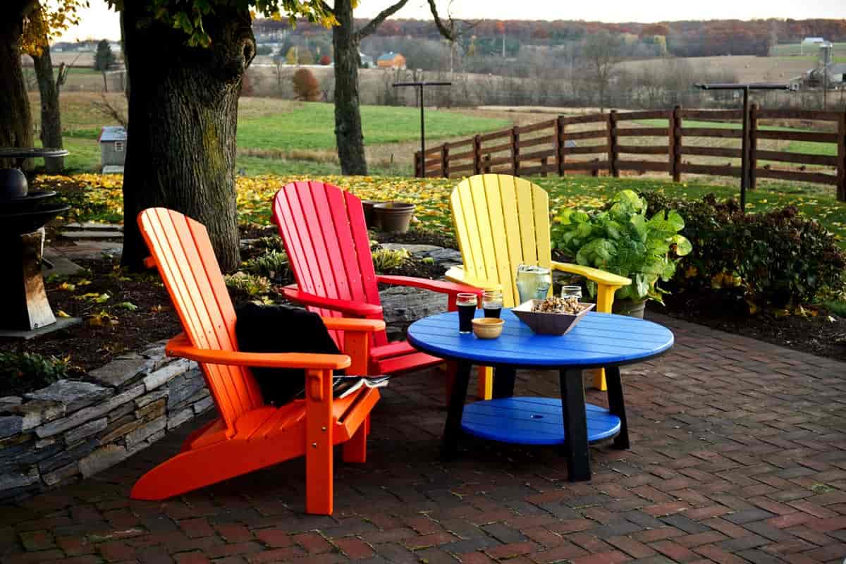 Garden Plastic Chairs and Table Set+ The purchase price