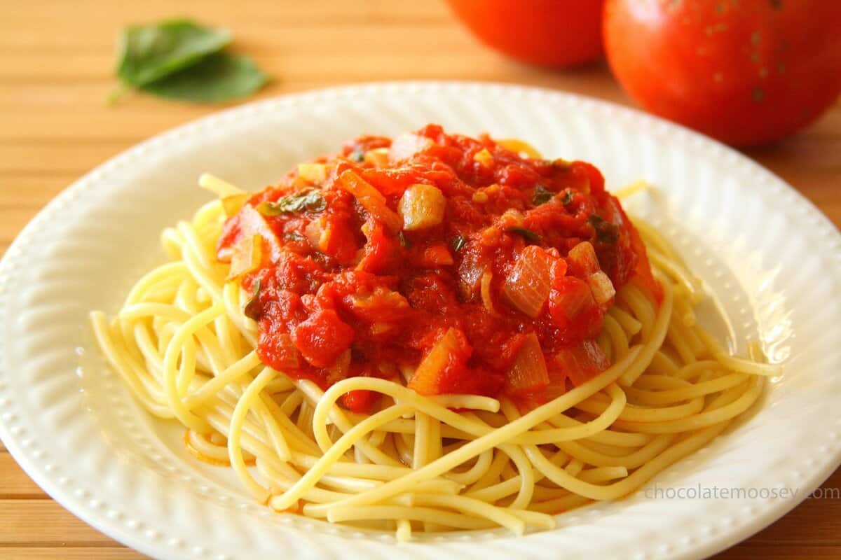 tomato paste used for pasta with cheap ingredients