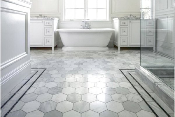 Polished porcelain tile for bathroom floor + The purchase price