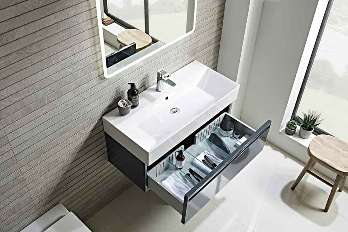 Price and purchase of semi recessed basin vanity + Cheap sale