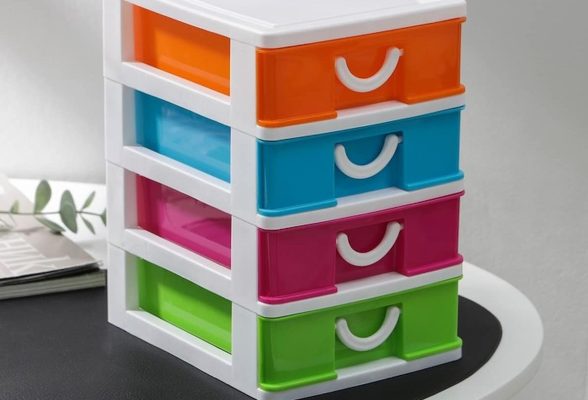 Plastic clothes storage drawers