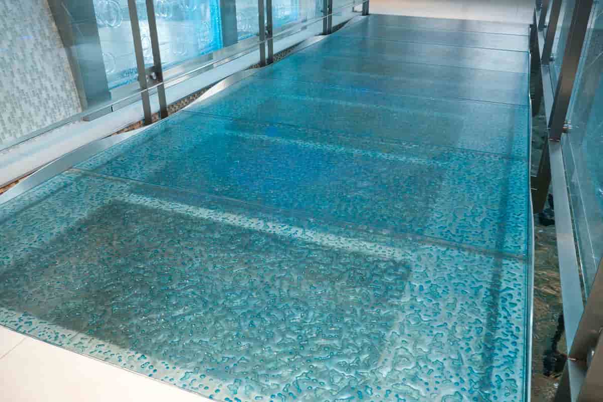 glass tile flooring ideas