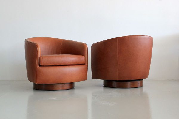 leather swivel glider barrel chair with an unbelievable price