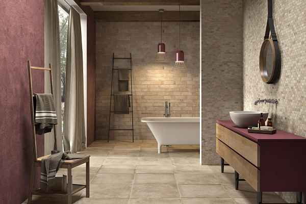 The Price of glazed and unglazed porcelain tile for the bathroom floor