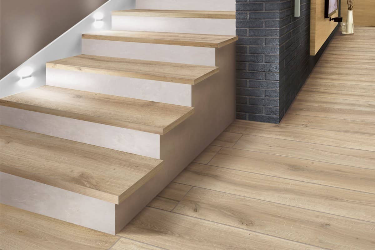 Buy the latest types of porcelian tiles for stairs